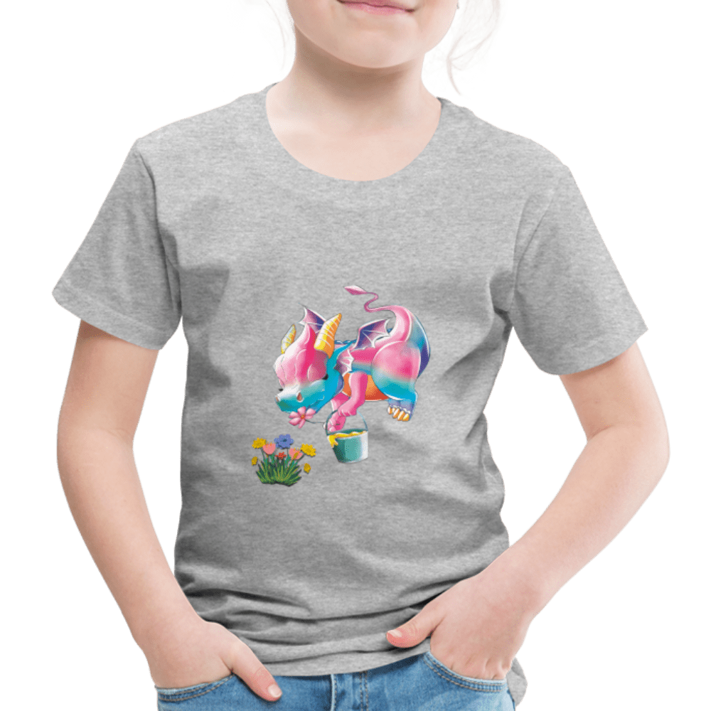 Magical Meadows - Kaida's Pollinating - Kids' Premium T-Shirt - heather grey