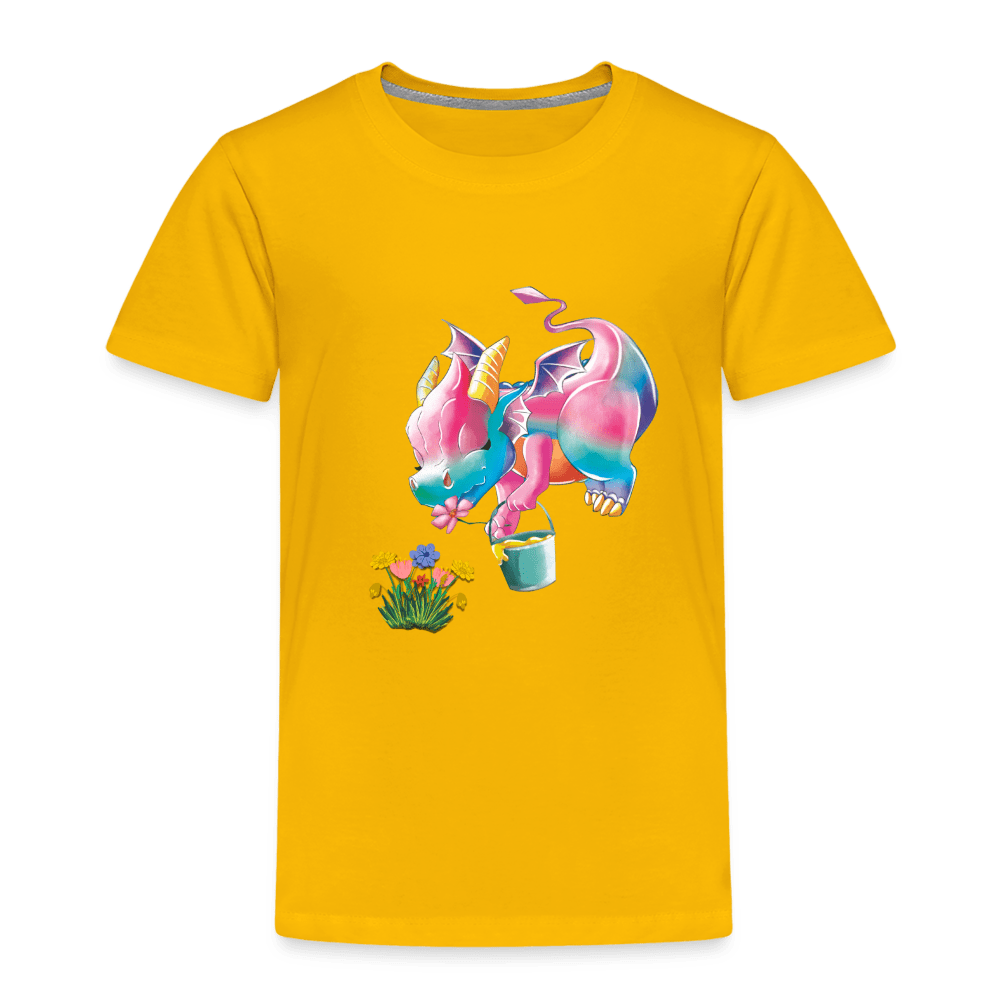 Magical Meadows - Kaida's Pollinating - Kids' Premium T-Shirt - sun yellow
