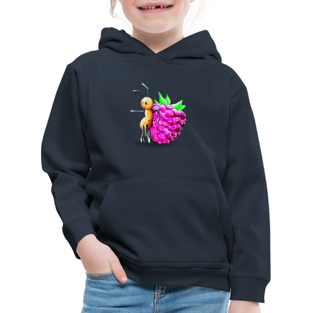 Magical Meadows - Ant and Berry - Kids' Premium Hoodie - navy