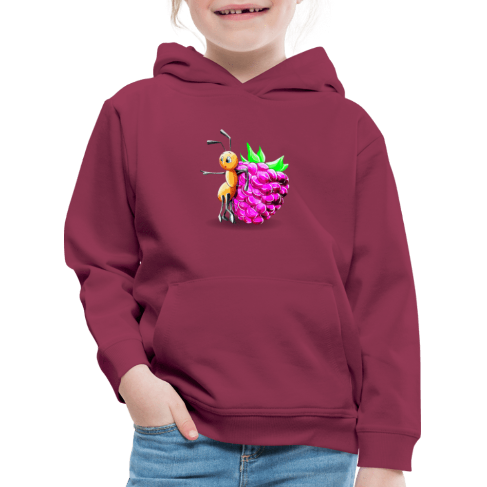 SPOD Kids' Premium Hoodie | Spreadshirt 654 bordeaux / 98/104 (3-4 Years) Magical Meadows - Ant and Berry - Kids' Premium Hoodie