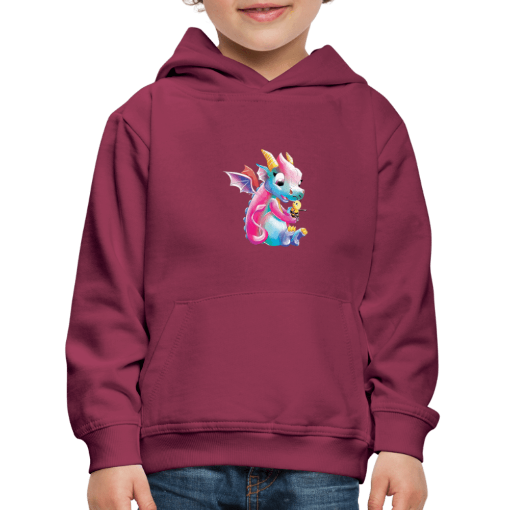 SPOD Kids' Premium Hoodie | Spreadshirt 654 bordeaux / 98/104 (3-4 Years) Magical Meadows - Over There - Kids' Premium Hoodie