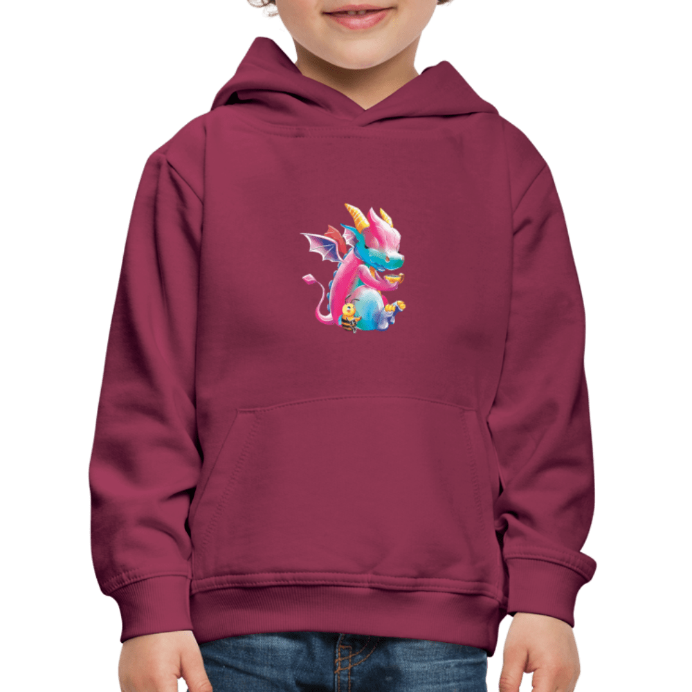 SPOD Kids' Premium Hoodie | Spreadshirt 654 bordeaux / 98/104 (3-4 Years) Magical Meadows - Tea Break - Kids' Premium Hoodie