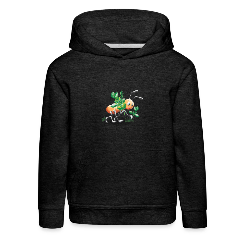 SPOD Kids' Premium Hoodie | Spreadshirt 654 charcoal grey / 98/104 (3-4 Years) Magical Meadows - Hardworking Ant - Kids' Premium Hoodie