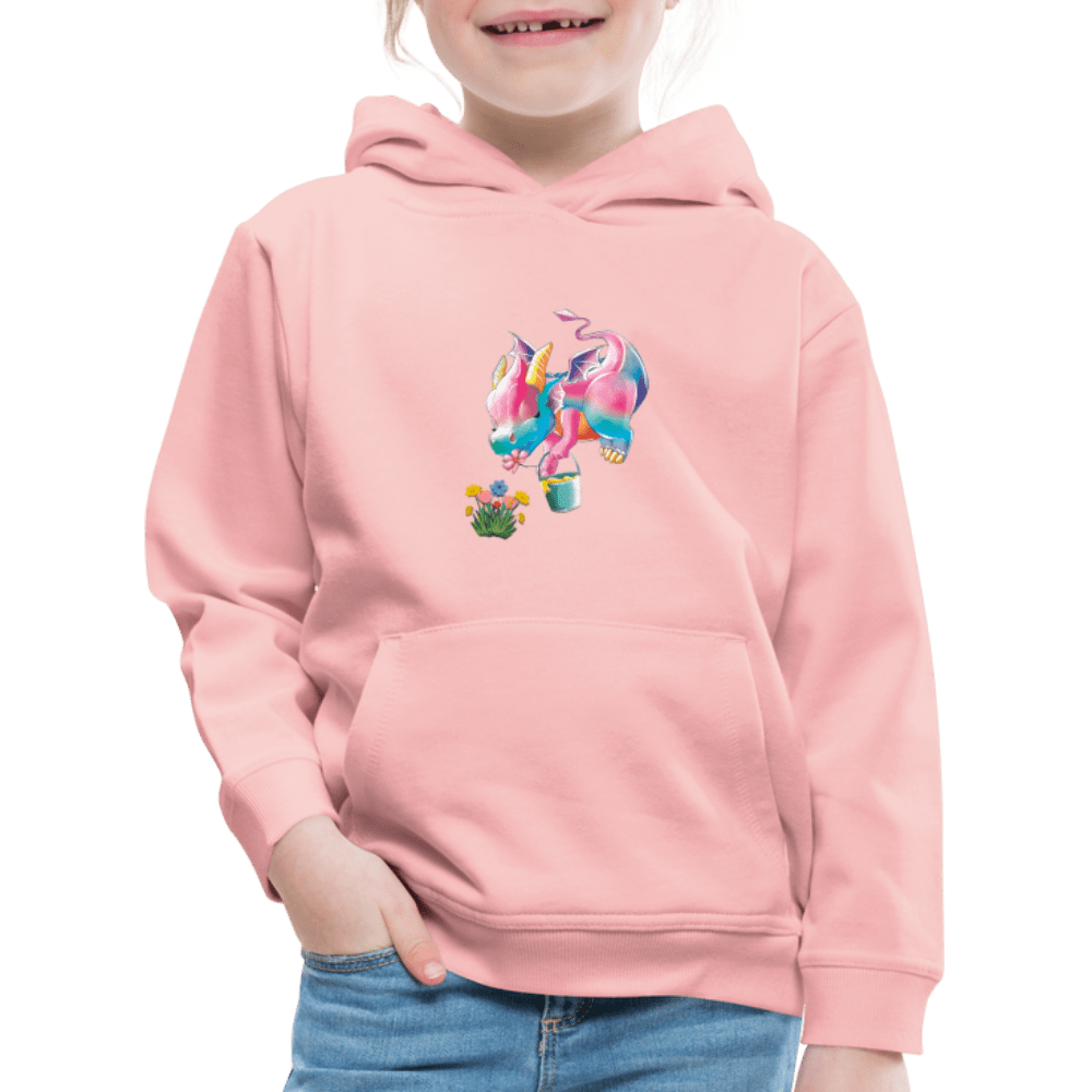 SPOD Kids' Premium Hoodie | Spreadshirt 654 crystal pink / 98/104 (3-4 Years) Magical Meadows - Kaida Pollinating - Kids' Premium Hoodie