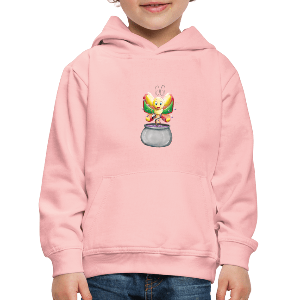 SPOD Kids' Premium Hoodie | Spreadshirt 654 crystal pink / 98/104 (3-4 Years) Magical Meadows - Magic Butterfly - Kids' Premium Hoodie
