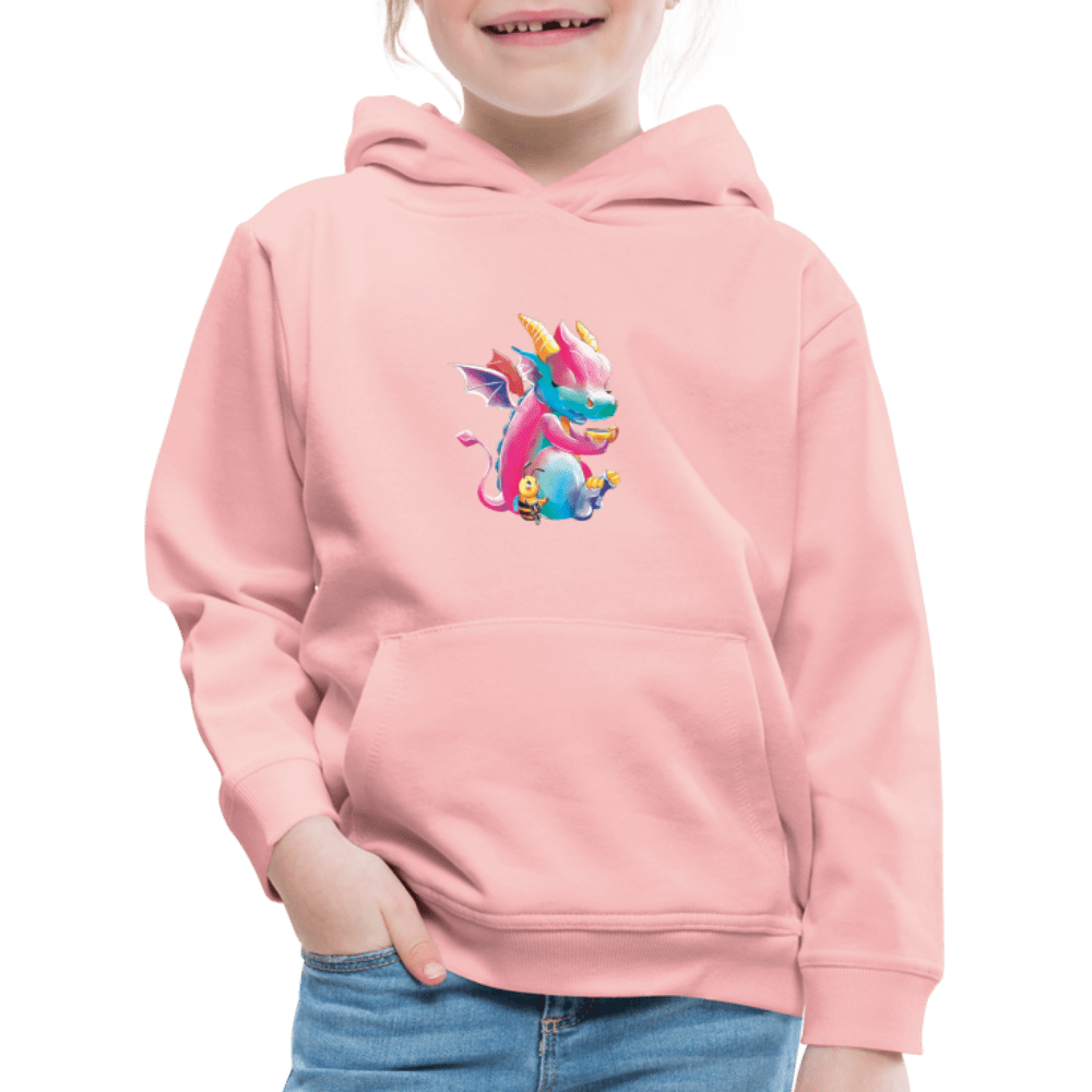 SPOD Kids' Premium Hoodie | Spreadshirt 654 crystal pink / 98/104 (3-4 Years) Magical Meadows - Tea Break - Kids' Premium Hoodie
