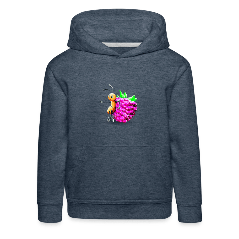 SPOD Kids' Premium Hoodie | Spreadshirt 654 heather denim / 98/104 (3-4 Years) Magical Meadows - Ant and Berry - Kids' Premium Hoodie