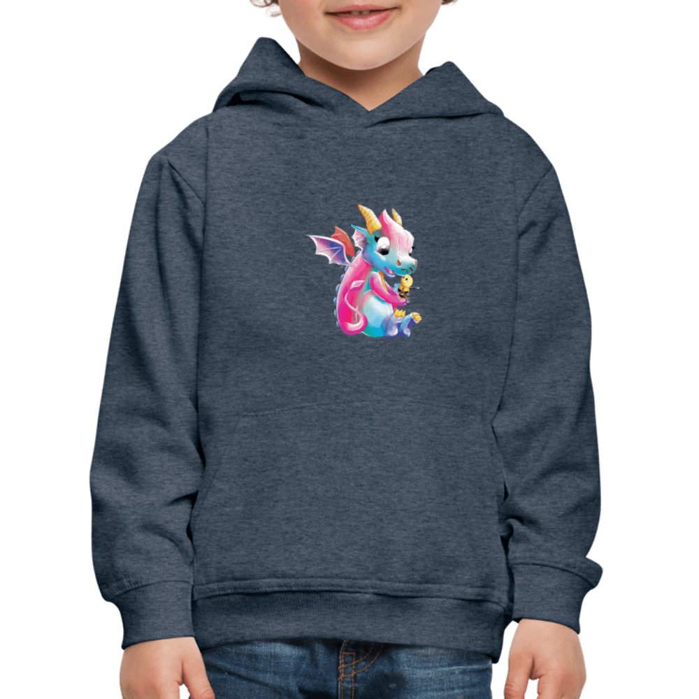 SPOD Kids' Premium Hoodie | Spreadshirt 654 heather denim / 98/104 (3-4 Years) Magical Meadows - Over There - Kids' Premium Hoodie