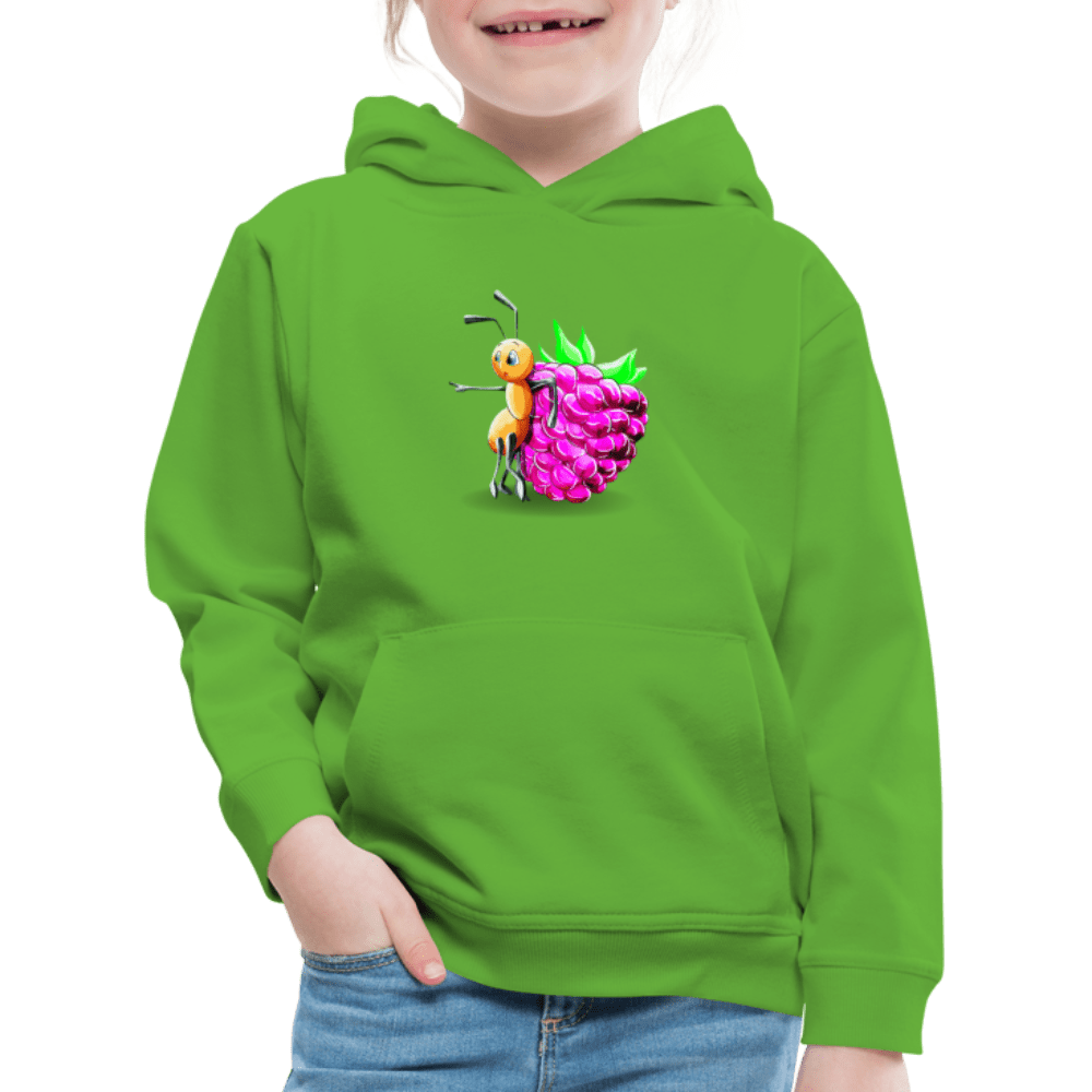 SPOD Kids' Premium Hoodie | Spreadshirt 654 light green / 98/104 (3-4 Years) Magical Meadows - Ant and Berry - Kids' Premium Hoodie