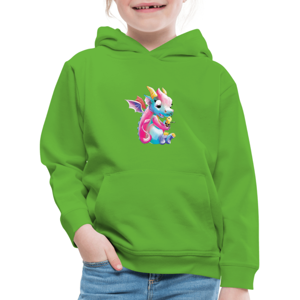 SPOD Kids' Premium Hoodie | Spreadshirt 654 light green / 98/104 (3-4 Years) Magical Meadows - Over There - Kids' Premium Hoodie