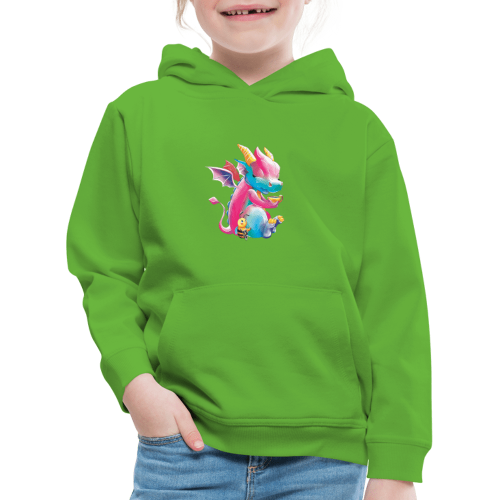 SPOD Kids' Premium Hoodie | Spreadshirt 654 light green / 98/104 (3-4 Years) Magical Meadows - Tea Break - Kids' Premium Hoodie