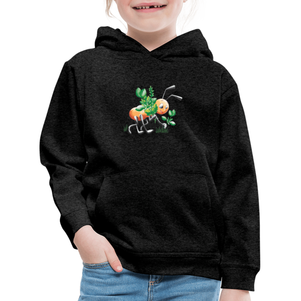 SPOD Kids' Premium Hoodie | Spreadshirt 654 Magical Meadows - Hardworking Ant - Kids' Premium Hoodie