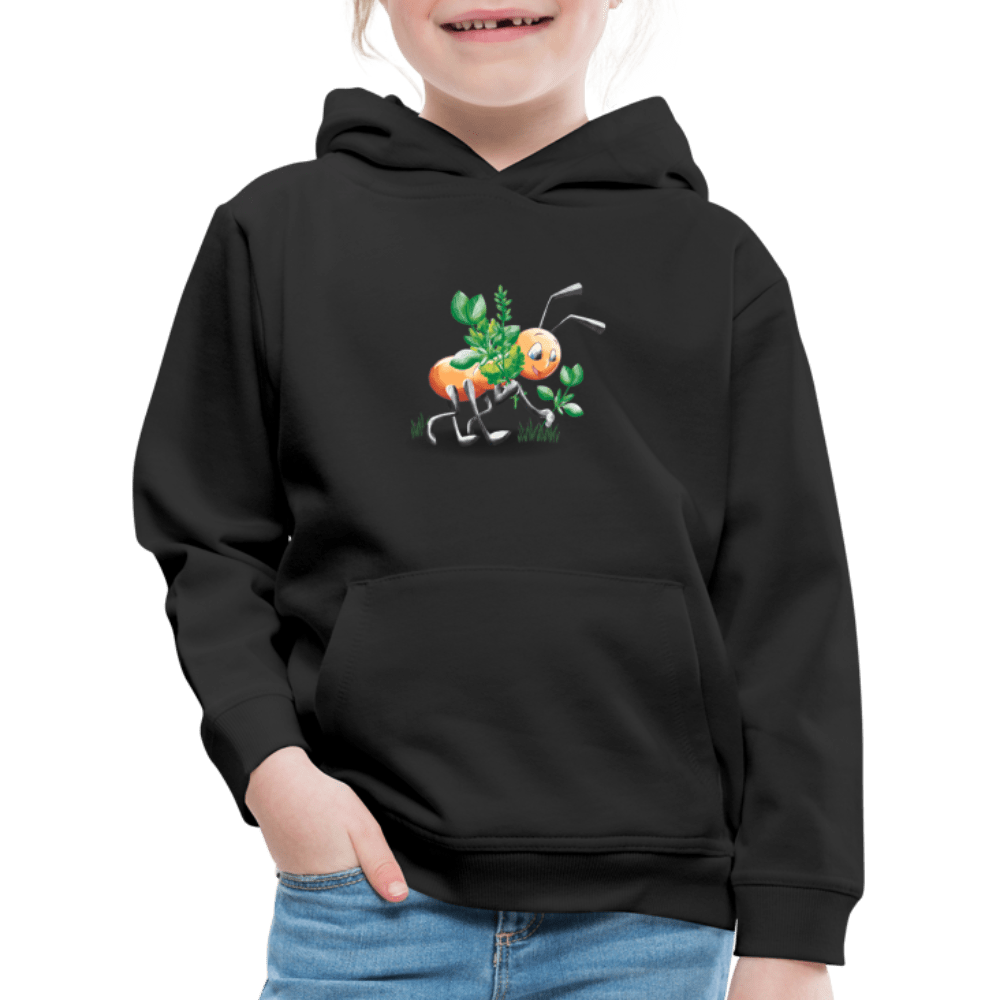 SPOD Kids' Premium Hoodie | Spreadshirt 654 Magical Meadows - Hardworking Ant - Kids' Premium Hoodie
