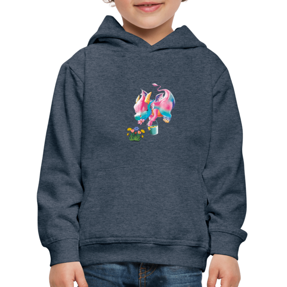 SPOD Kids' Premium Hoodie | Spreadshirt 654 Magical Meadows - Kaida Pollinating - Kids' Premium Hoodie