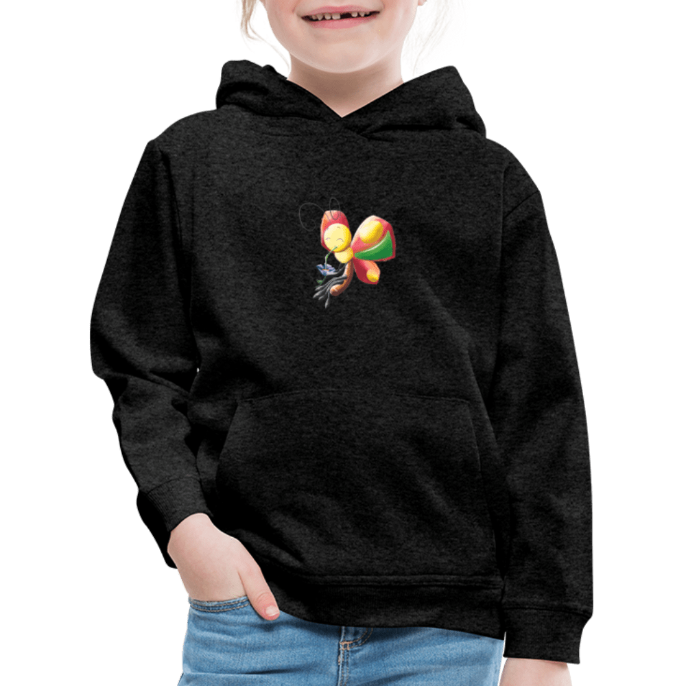 SPOD Kids' Premium Hoodie | Spreadshirt 654 Magical Meadows - Wise Butterfly - Kids' Premium Hoodie