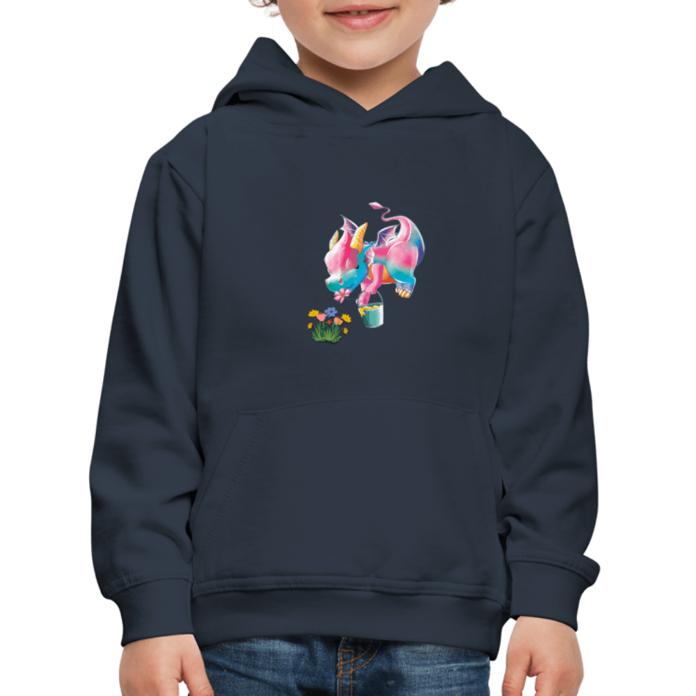 SPOD Kids' Premium Hoodie | Spreadshirt 654 navy / 98/104 (3-4 Years) Magical Meadows - Kaida Pollinating - Kids' Premium Hoodie