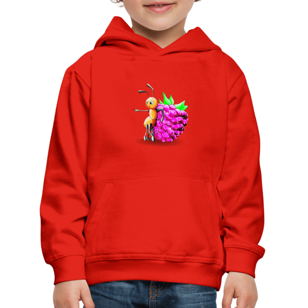 SPOD Kids' Premium Hoodie | Spreadshirt 654 red / 98/104 (3-4 Years) Magical Meadows - Ant and Berry - Kids' Premium Hoodie