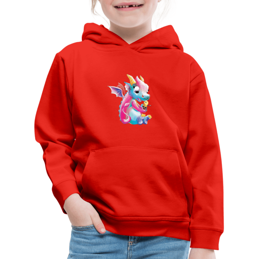 SPOD Kids' Premium Hoodie | Spreadshirt 654 red / 98/104 (3-4 Years) Magical Meadows - Over There - Kids' Premium Hoodie