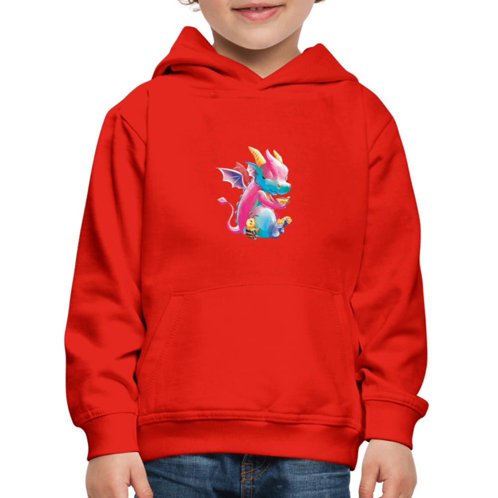 SPOD Kids' Premium Hoodie | Spreadshirt 654 red / 98/104 (3-4 Years) Magical Meadows - Tea Break - Kids' Premium Hoodie