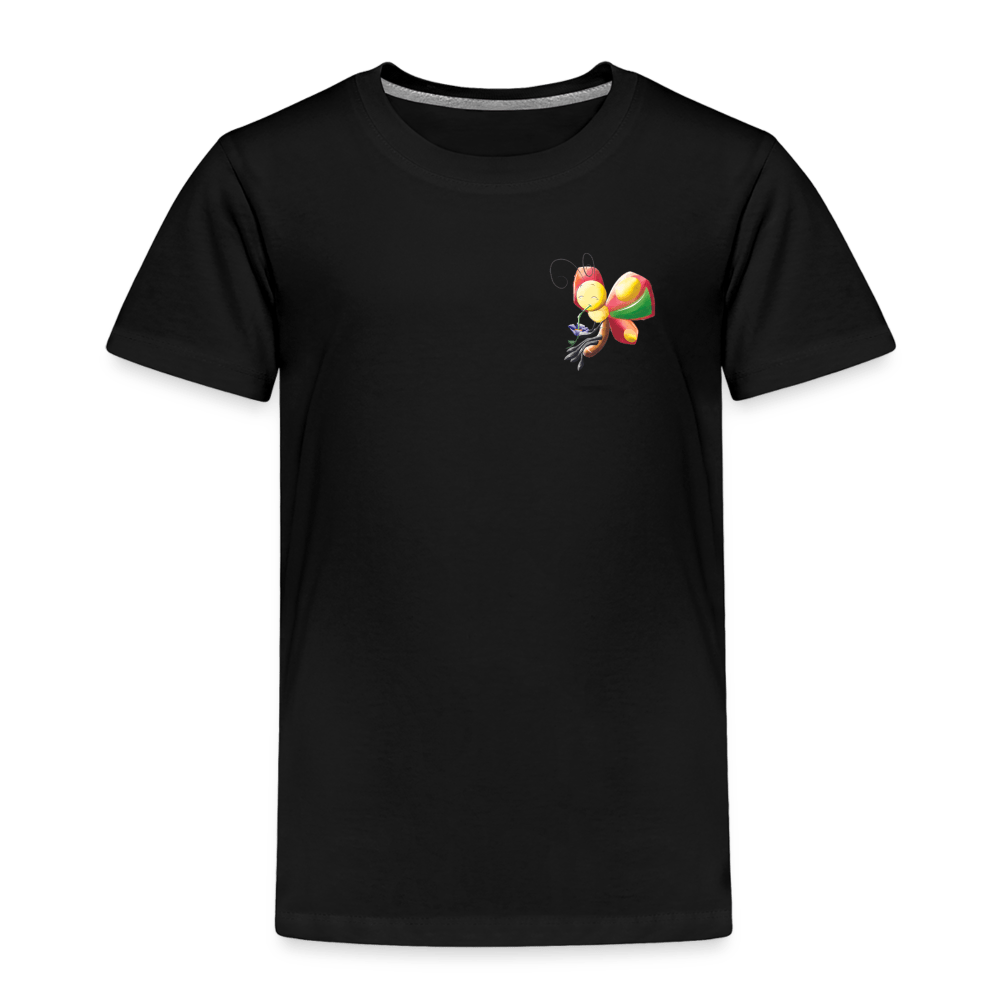 SPOD Kids' Premium T-Shirt | Spreadshirt 814 black / 98/104 (2 Years) Magical Meadows - Wise Butterfly - Kids' Premium T-Shirt