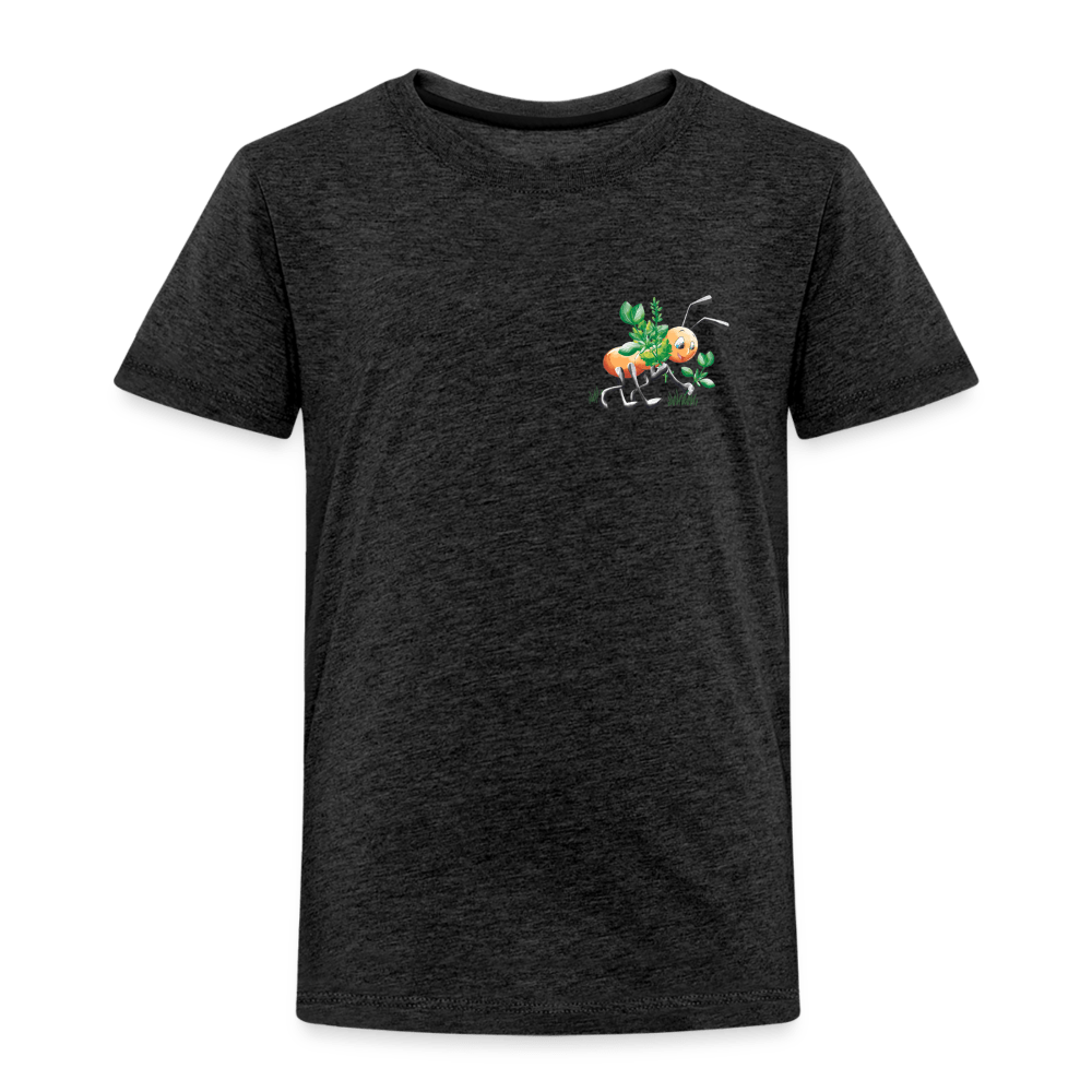 SPOD Kids' Premium T-Shirt | Spreadshirt 814 charcoal grey / 98/104 (2 Years) Magical Meadows - Hardworking Ant - Kids' Premium T-Shirt