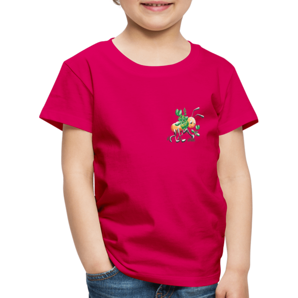 SPOD Kids' Premium T-Shirt | Spreadshirt 814 dark pink / 98/104 (2 Years) Magical Meadows - Hardworking Ant - Kids' Premium T-Shirt