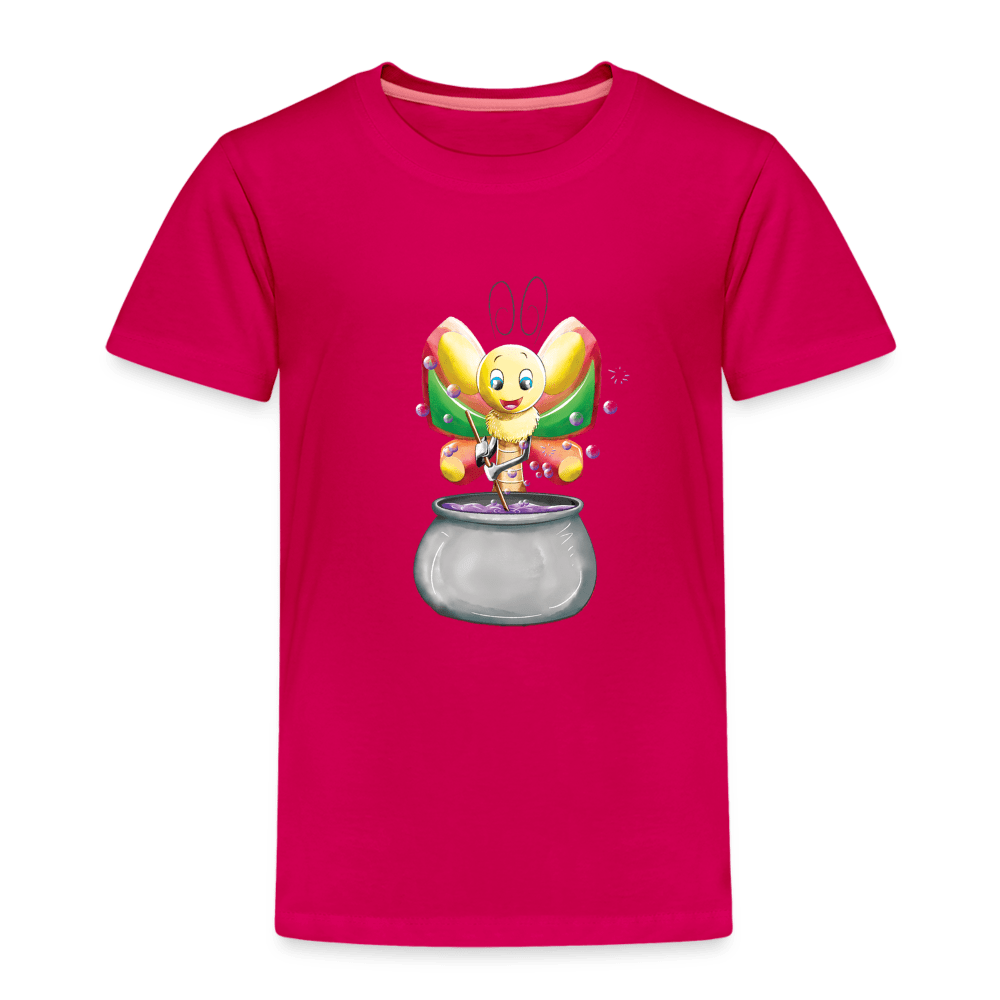 SPOD Kids' Premium T-Shirt | Spreadshirt 814 dark pink / 98/104 (2 Years) Magical Meadows - Magic Butterfly - Kids' Premium T-Shirt