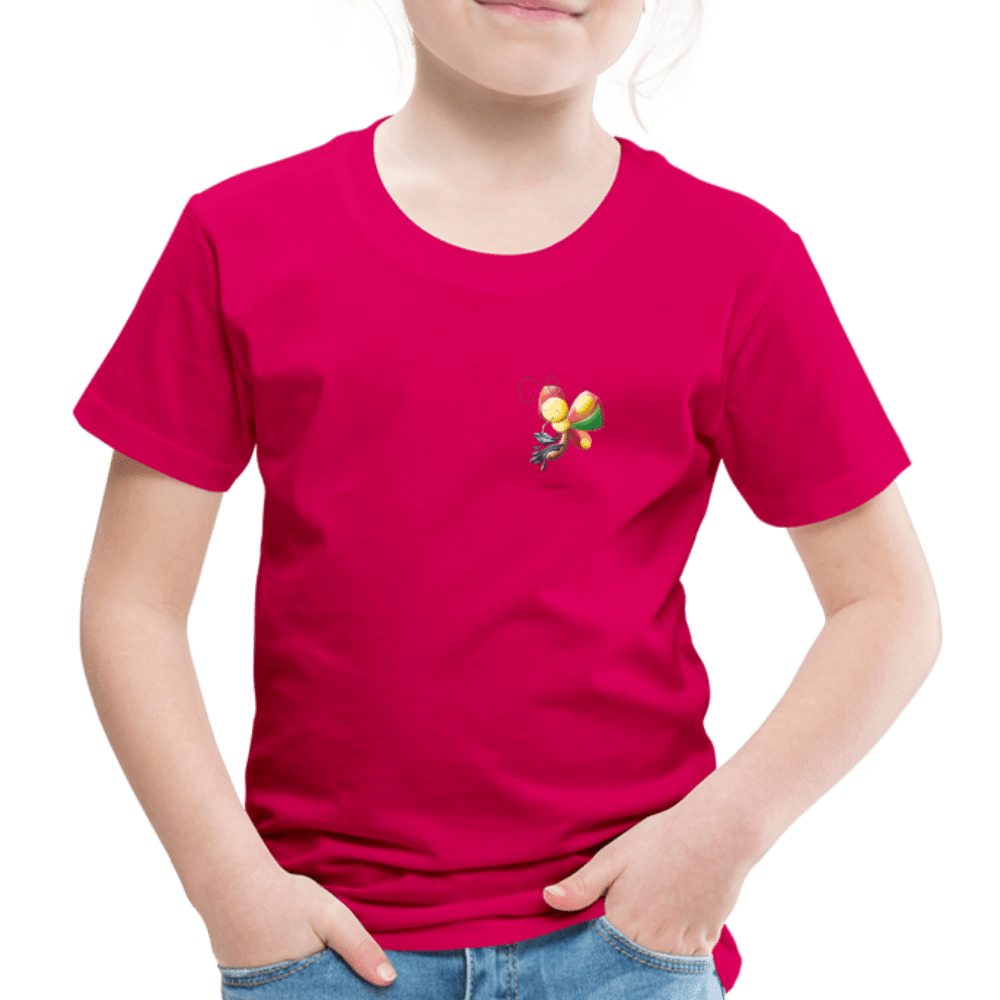 SPOD Kids' Premium T-Shirt | Spreadshirt 814 dark pink / 98/104 (2 Years) Magical Meadows - Wise Butterfly - Kids' Premium T-Shirt