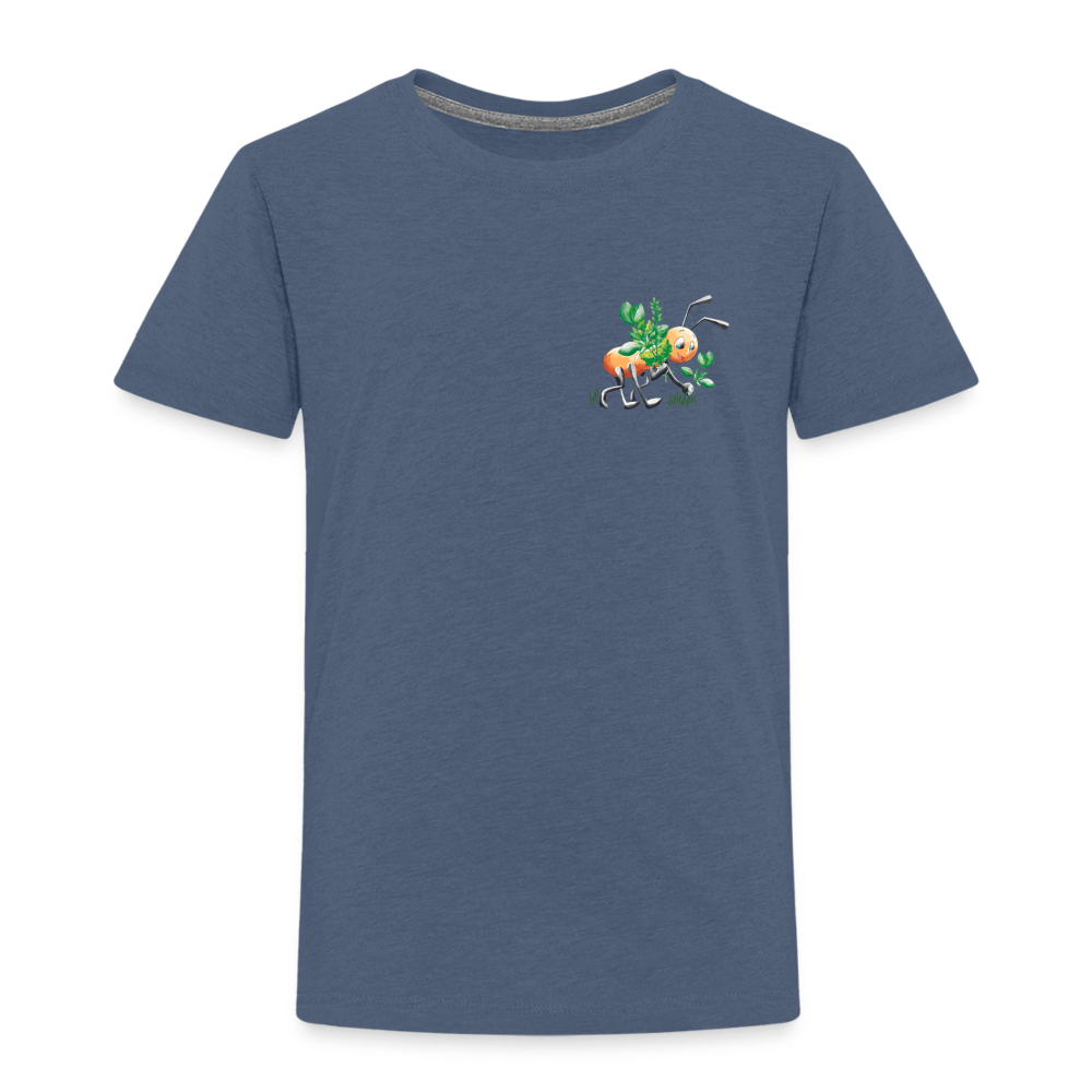 SPOD Kids' Premium T-Shirt | Spreadshirt 814 heather blue / 98/104 (2 Years) Magical Meadows - Hardworking Ant - Kids' Premium T-Shirt