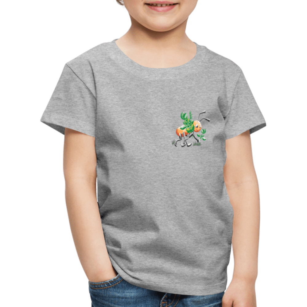 SPOD Kids' Premium T-Shirt | Spreadshirt 814 heather grey / 98/104 (2 Years) Magical Meadows - Hardworking Ant - Kids' Premium T-Shirt
