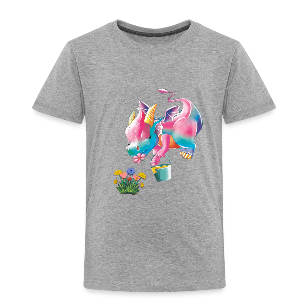 SPOD Kids' Premium T-Shirt | Spreadshirt 814 heather grey / 98/104 (2 Years) Magical Meadows - Kaida's Pollinating - Kids' Premium T-Shirt