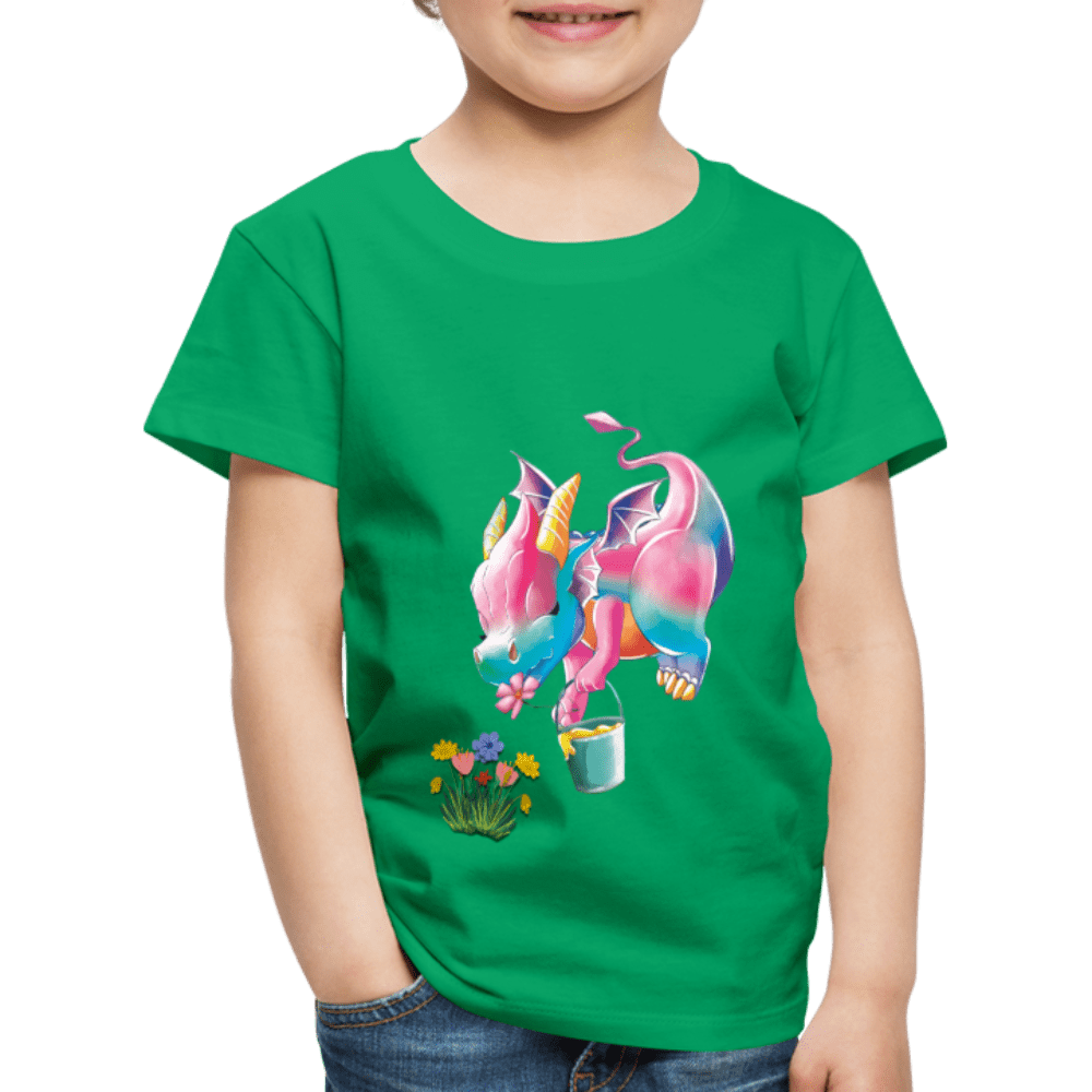 SPOD Kids' Premium T-Shirt | Spreadshirt 814 kelly green / 98/104 (2 Years) Magical Meadows - Kaida's Pollinating - Kids' Premium T-Shirt