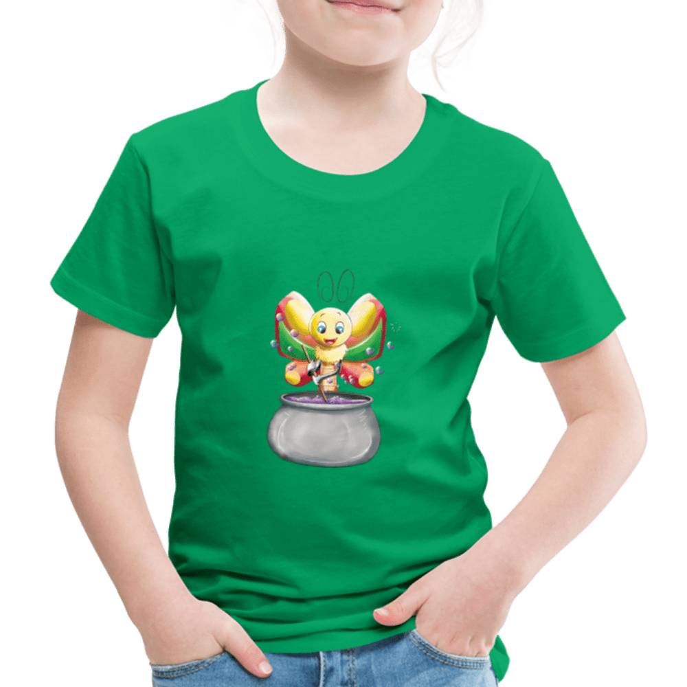 SPOD Kids' Premium T-Shirt | Spreadshirt 814 kelly green / 98/104 (2 Years) Magical Meadows - Magic Butterfly - Kids' Premium T-Shirt