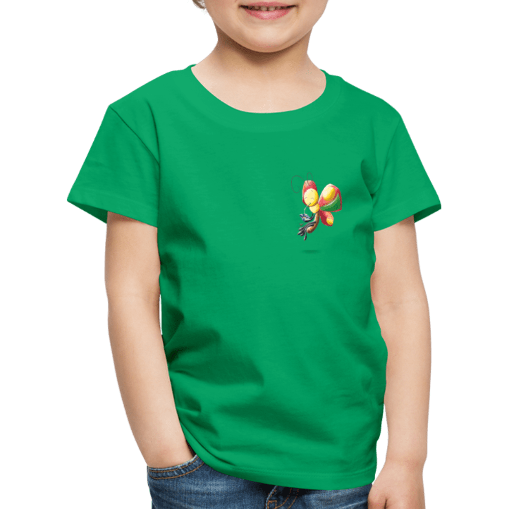 SPOD Kids' Premium T-Shirt | Spreadshirt 814 kelly green / 98/104 (2 Years) Magical Meadows - Wise Butterfly - Kids' Premium T-Shirt