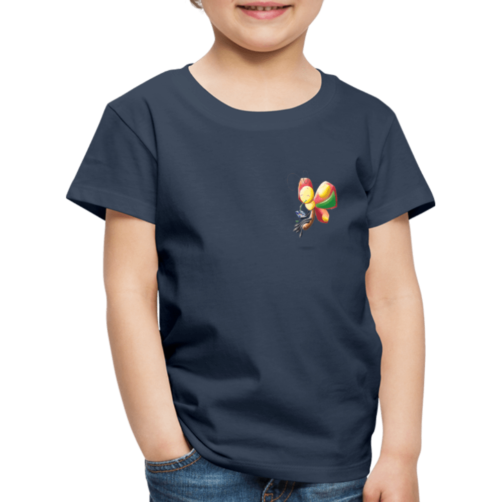 SPOD Kids' Premium T-Shirt | Spreadshirt 814 navy / 98/104 (2 Years) Magical Meadows - Wise Butterfly - Kids' Premium T-Shirt