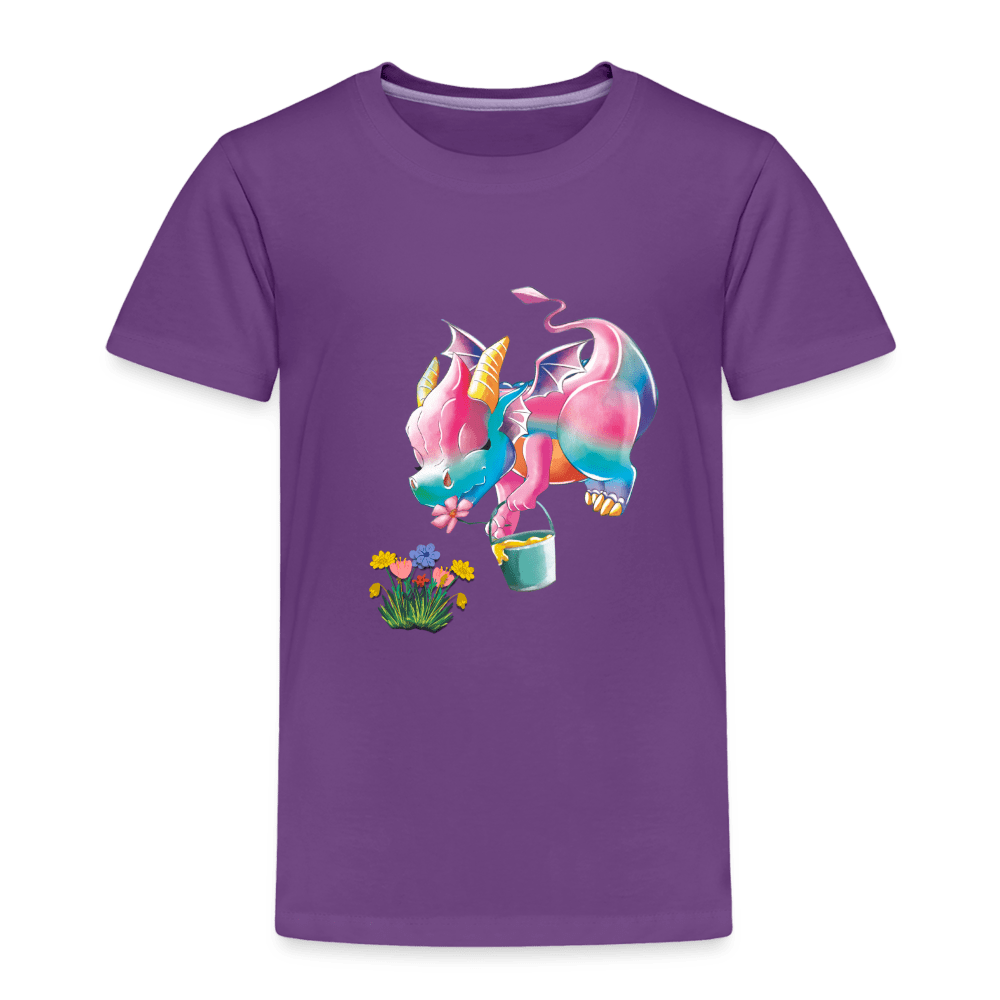 SPOD Kids' Premium T-Shirt | Spreadshirt 814 purple / 98/104 (2 Years) Magical Meadows - Kaida's Pollinating - Kids' Premium T-Shirt
