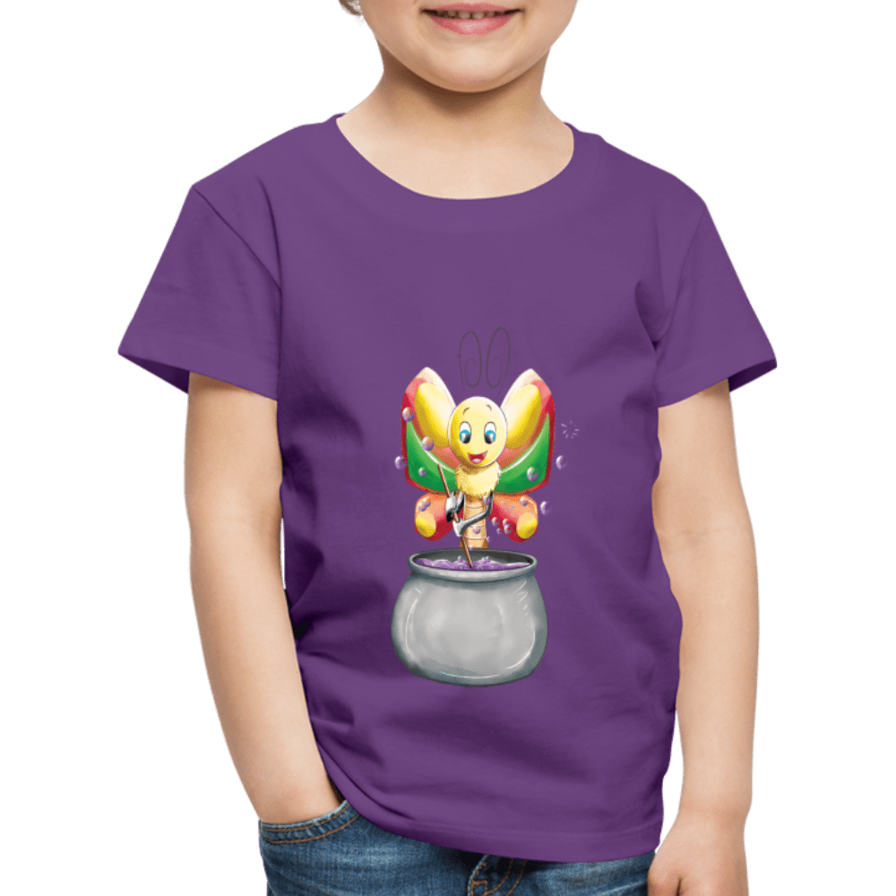 SPOD Kids' Premium T-Shirt | Spreadshirt 814 purple / 98/104 (2 Years) Magical Meadows - Magic Butterfly - Kids' Premium T-Shirt