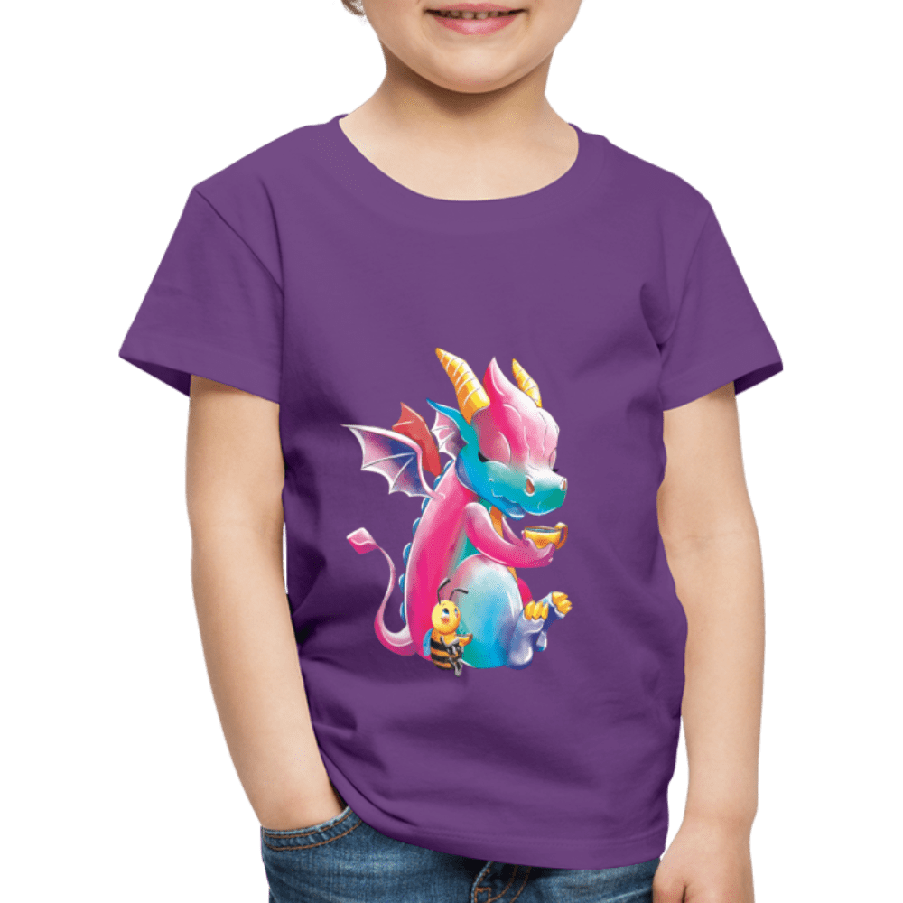 SPOD Kids' Premium T-Shirt | Spreadshirt 814 purple / 98/104 (2 Years) Magical Meadows - Tea Break - Kids' Premium T-Shirt