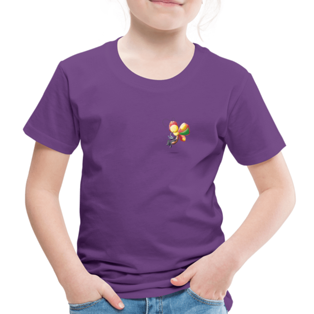 SPOD Kids' Premium T-Shirt | Spreadshirt 814 purple / 98/104 (2 Years) Magical Meadows - Wise Butterfly - Kids' Premium T-Shirt