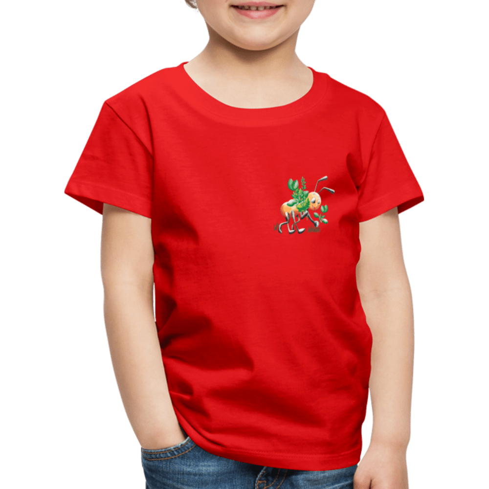 SPOD Kids' Premium T-Shirt | Spreadshirt 814 red / 98/104 (2 Years) Magical Meadows - Hardworking Ant - Kids' Premium T-Shirt