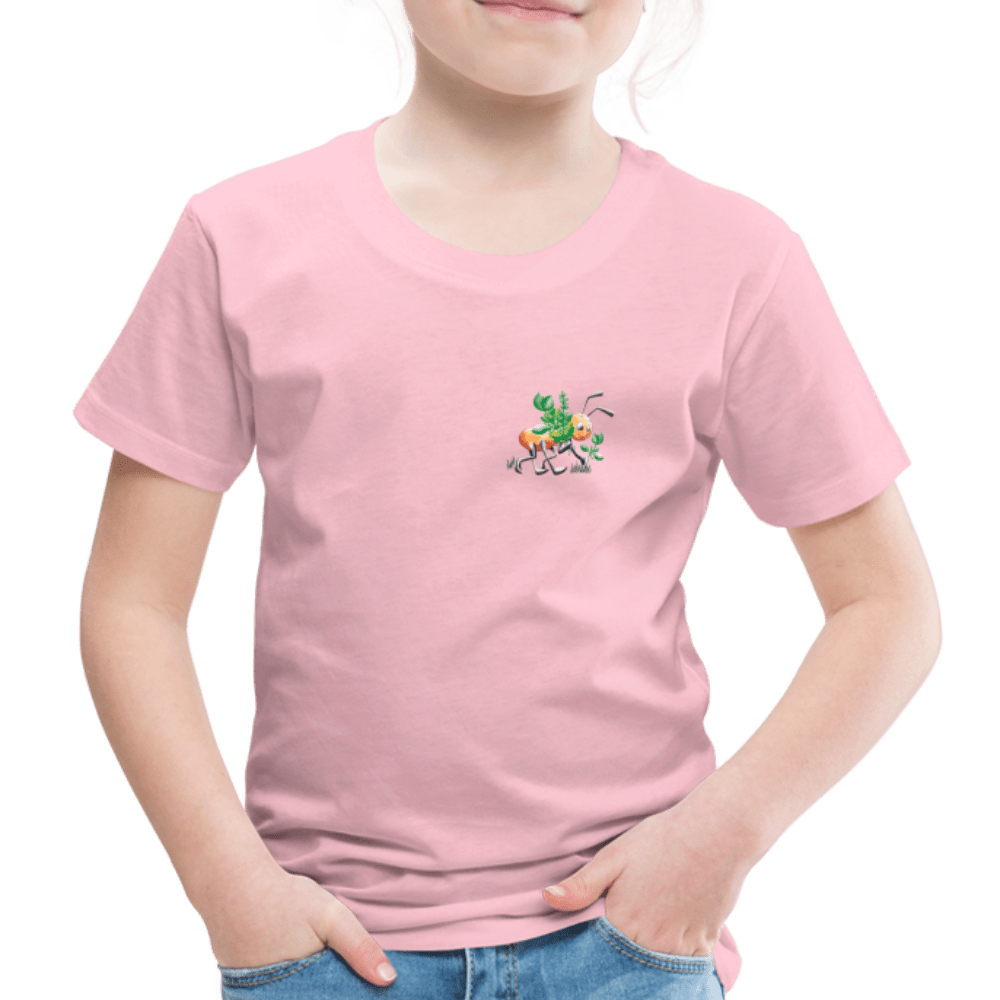 SPOD Kids' Premium T-Shirt | Spreadshirt 814 rose shadow / 98/104 (2 Years) Magical Meadows - Hardworking Ant - Kids' Premium T-Shirt