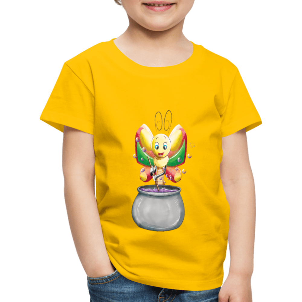 SPOD Kids' Premium T-Shirt | Spreadshirt 814 sun yellow / 98/104 (2 Years) Magical Meadows - Magic Butterfly - Kids' Premium T-Shirt