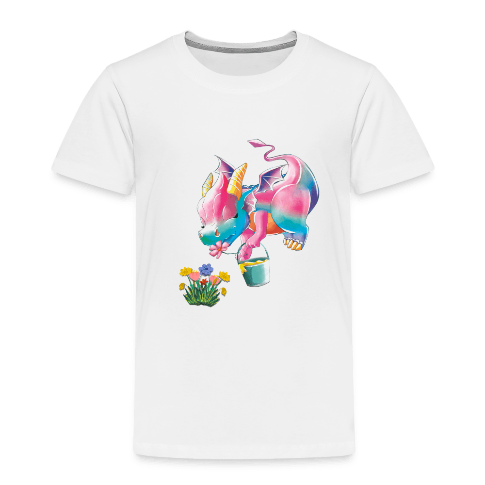 SPOD Kids' Premium T-Shirt | Spreadshirt 814 white / 98/104 (2 Years) Magical Meadows - Kaida's Pollinating - Kids' Premium T-Shirt