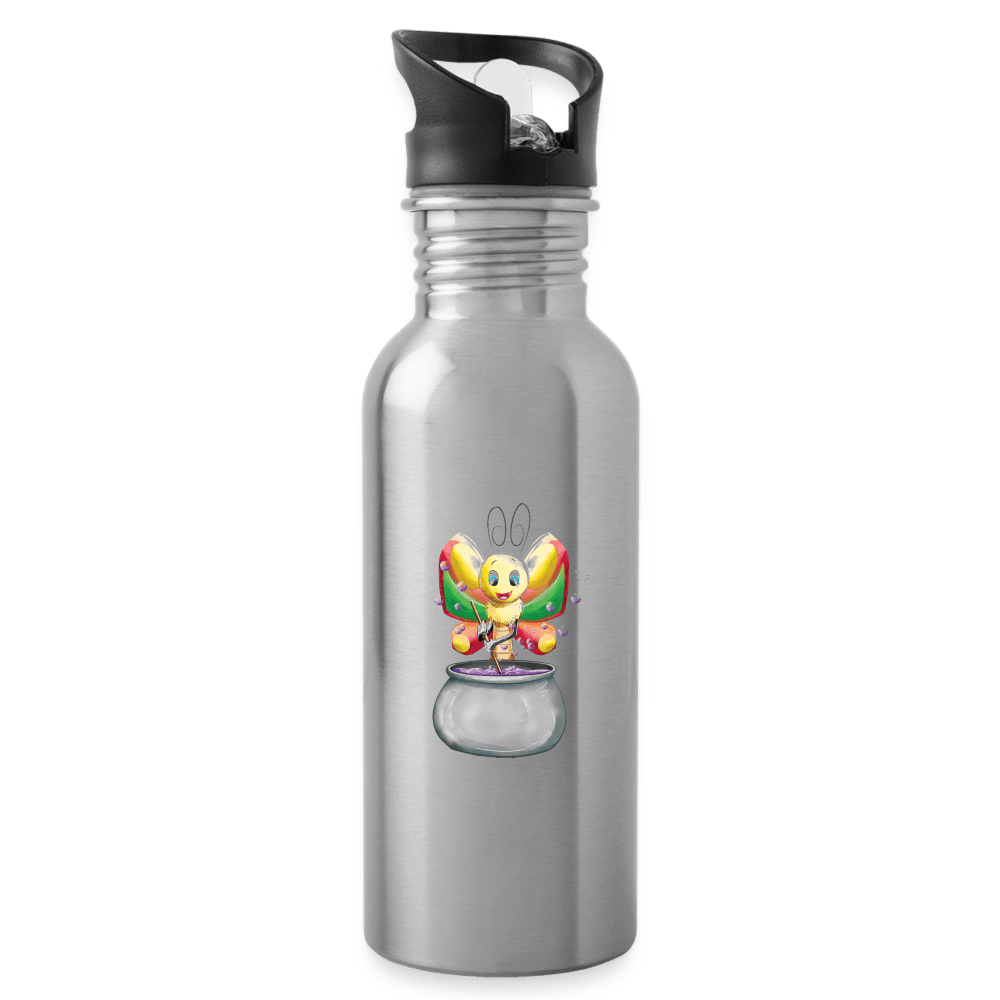 SPOD Water Bottle | Schulze silver Magical Meadows - Magical Butterfly - Water Bottle