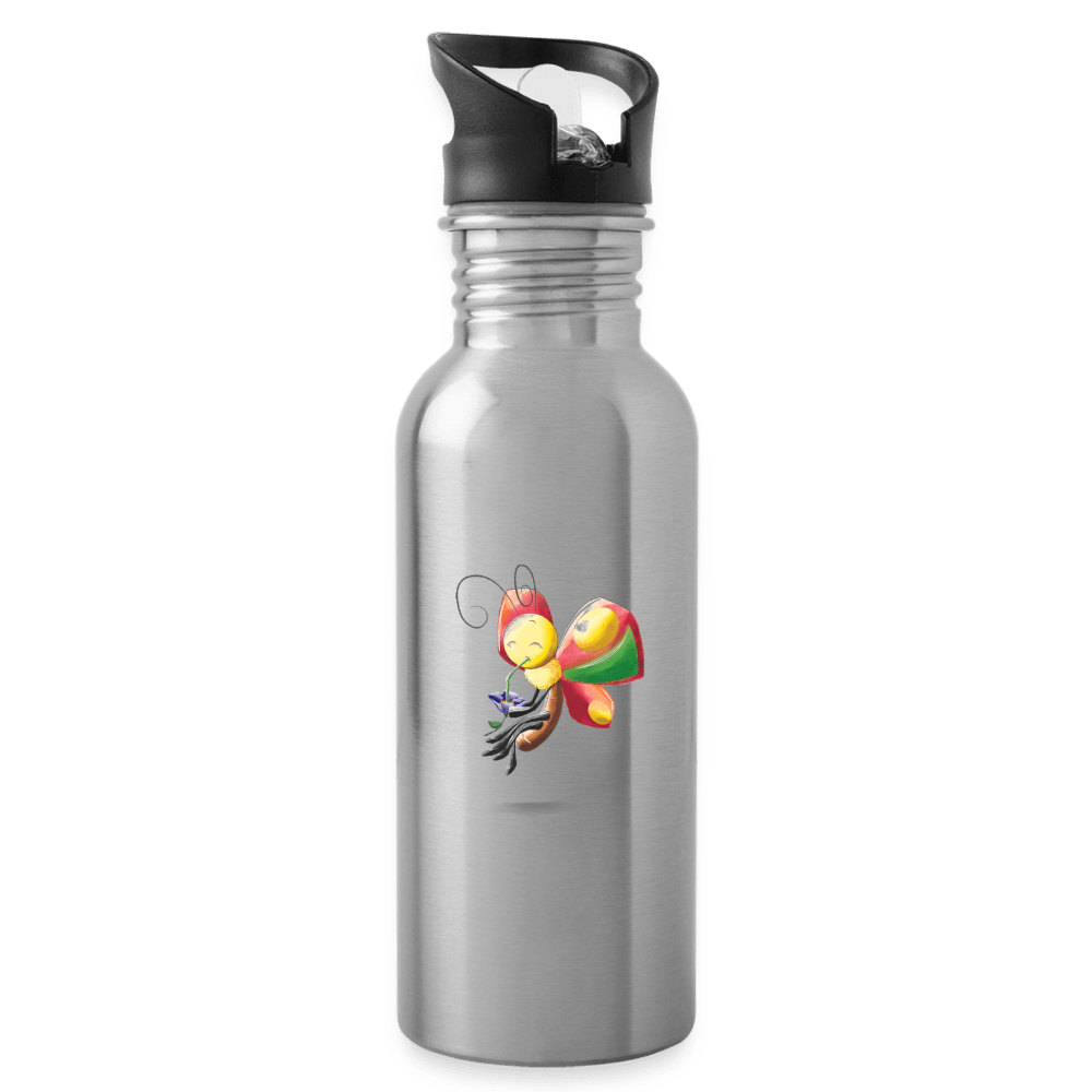 SPOD Water Bottle | Schulze silver Magical Meadows - Wise Butterfly - Water Bottle