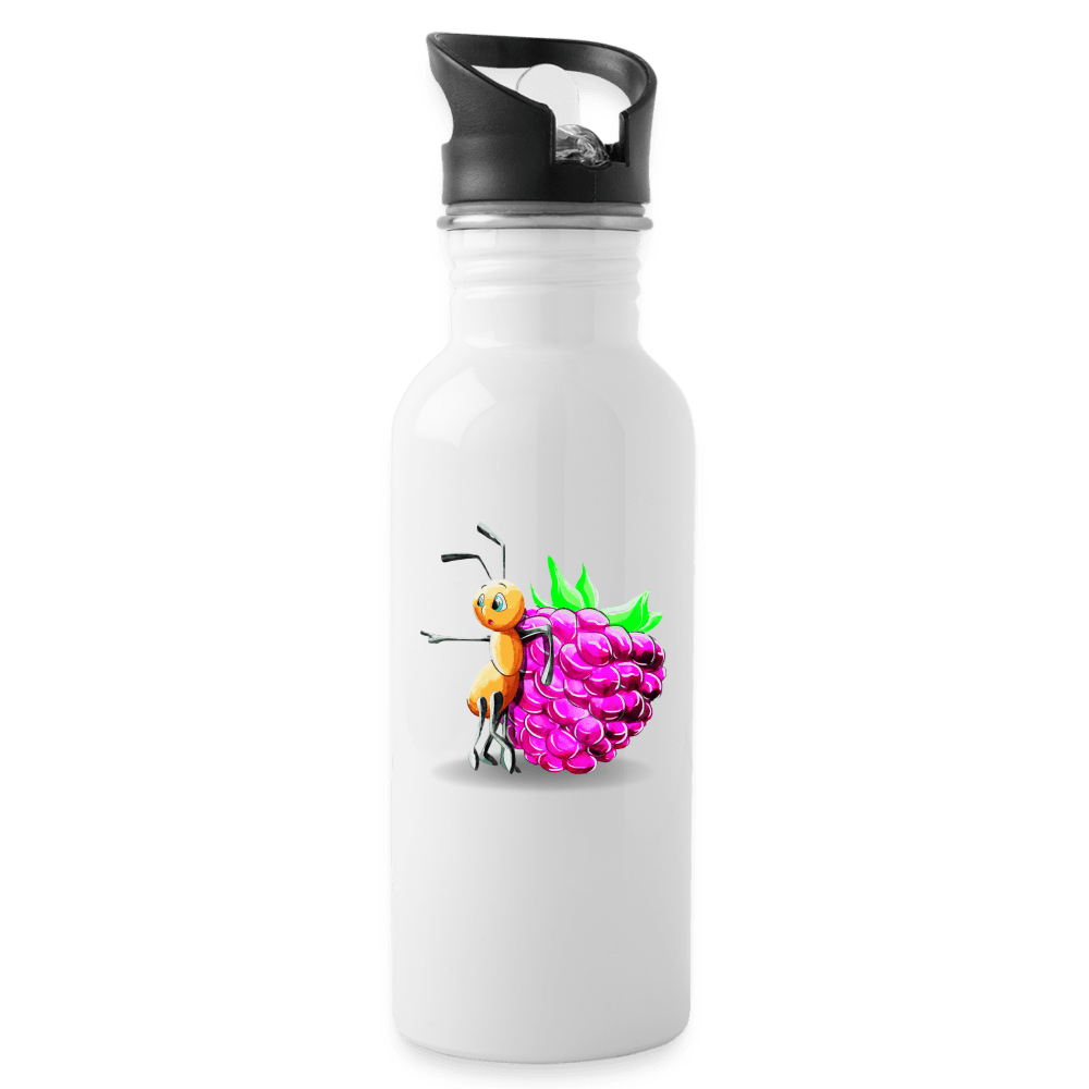 SPOD Water Bottle | Schulze white Magical Meadows - Ant and Berry - Water Bottle