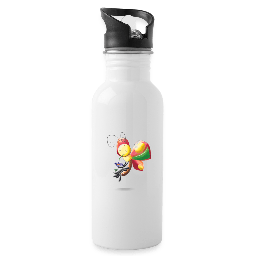 SPOD Water Bottle | Schulze white Magical Meadows - Wise Butterfly - Water Bottle