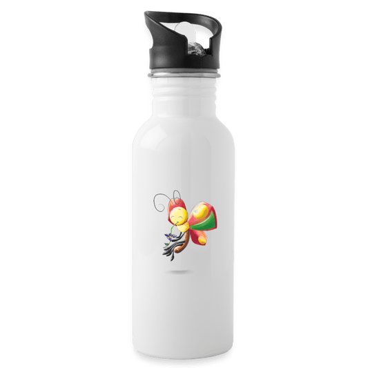 SPOD Water Bottle | Schulze white Magical Meadows - Wise Butterfly - Water Bottle